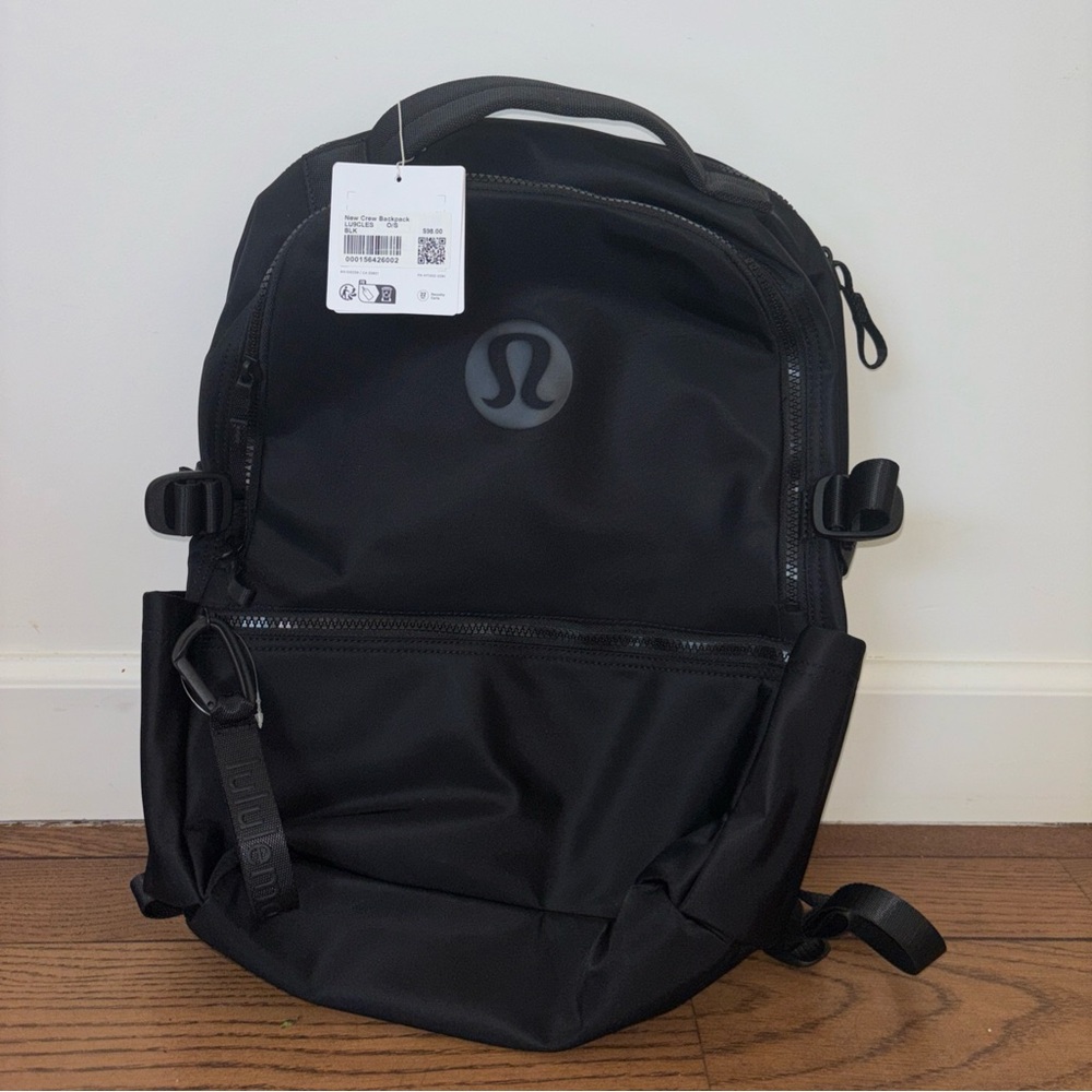NWT NEW Crew Lululemon athletica Black Backpack